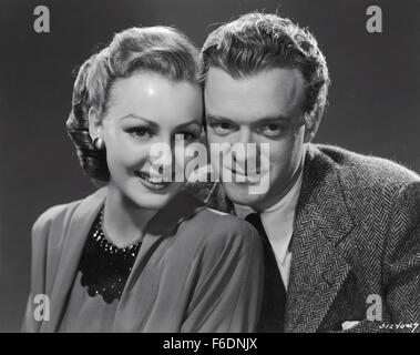 VERÖFFENTLICHT: 23. Mai 1942 - Film Originaltitel: Grand Central Mord. IM BILD: VAN HEFLIN, VIRGINIA GRAU. Stockfoto