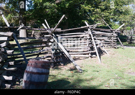 Holzerne Split Zick Zack Zaun An Zebulon Baird Vance Geburtshaus Als State Historic Site In Weaverville North Carolina Usa Stockfotografie Alamy