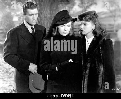 Datum der Freigabe: 20. Februar 1943. FILMTITEL: Die harte Tour. STUDIO: Warner Bros Pictures. PLOT: Ehrgeizige Helen Sherman (Ida Lupino) schiebt talentierten jüngeren Schwester Katherine (Joan Leslie) in die Ehe mit Gesang und Tanz Mann Albert Runkel aufgeschlüsselt (Credit Bild: Entertainment Bilder) Stockfoto