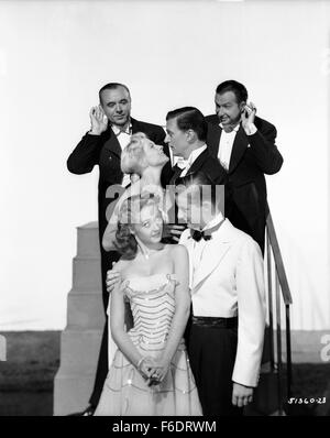 Datum der Freigabe: 15. August 1946. FILMTITEL: Urlaub in Mexiko. STUDIO: Metro-Goldwyn-Mayer (MGM). PLOT:. Im Bild: RODDY MCDOWALL als Stanley Owen, WALTER PIDGEON als Jeffrey Evans, JOSE ITURBI als selbst und JANE POWELL als Christine Evans. Stockfoto