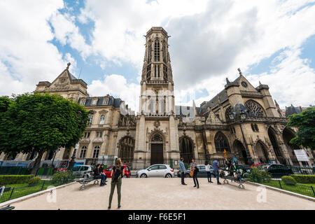 Kirche von Saint-Germain-Auxerrois, Paris, Ile de France, Frankreich Stockfoto