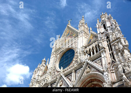 Dom von Siena / details der Heiligen Maria Himmelfahrt Stockfoto