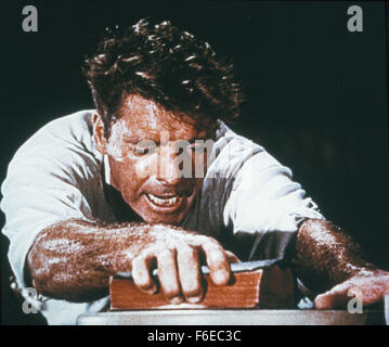 7. Juli 1960; Hollywood, Kalifornien, USA; Schauspieler BURT LANCASTER Stars wie Elmer Gantry in Richard Brooks inszenierte Drama, "Elmer Gantry" basiert auf dem Roman von Sinclair Lewis. Stockfoto