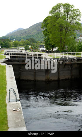 Neptunes Treppe.  Eine Reihe von acht Schleusen auf dem Caledonian Canal auf treppenartigen in der Nähe von Fort William Stockfoto