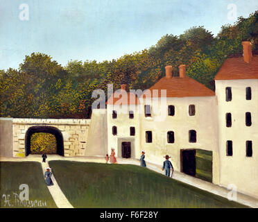 Promeneurs Dans un Parc 1900-1910 Henri Rousseau 1844-1910 Frankreich Französisch (Le Douanier - der Zöllner) Stockfoto