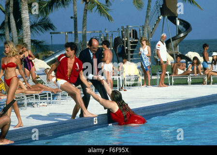 9. Mai 1985; Hollywood, Kalifornien, USA; Szene aus der Komödie "Private Resort" unter der Regie von George Bowers. Stockfoto