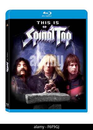 Datum der Freigabe: 2. März 1984 FILMTITEL: Dieses ist spinaler Hahn Regie: Rob Reiner STUDIO: Lumbalpunktion Prod.   PLOT: 1982 legendären britischen Heavy-Metal-Band Spinal Tap versuchen eine amerikanische Comeback-Tour, begleitet von einem Fan, der auch ein Filmemacher ist. Die daraus resultierende Dokumentarfilm, durchsetzt mit leistungsstarken Auftritten von Tap zentrale Musik und Tiefe Texte, freimütig folgt eine Rock-Gruppe in Richtung Krise ihren Höhepunkt in der berüchtigten Affäre 18-Zoll-hohe Stonehenge Bühne Prop Bild: MICHAEL MCKEAN als David St. Hubbins, CHRISTOPHER GUEST Nigel Tufnel sowie HARRY SHEAR Stockfoto