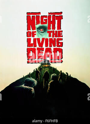 Datum der Freigabe: 19. Oktober 1990 Titel: Nacht der lebenden Toten STUDIO: Columbia Bilder Regie: Tom Savini PLOT: ein Remake des George Romeros 1968 schwarz-weiß-Klassiker, der auf einem Friedhof beginnt, wie die vor kurzem Toten wieder zum Leben - aus einer unbekannten Ursache - und das Leben als ihre Beute angreifen. Eine Frau flieht die erschreckenden Zombies Zuflucht mit anderen in einem Bauernhaus, jeden Kadaver kilometerweit hungert für ihr Fleisch zu nehmen. Werden sie es durch die Nacht... machen, die die Toten wieder zum Leben erweckt wurde?  Bild: Filmplakat für den Horrorfilm Night of the Living Dead.  (Kredit Ima Stockfoto