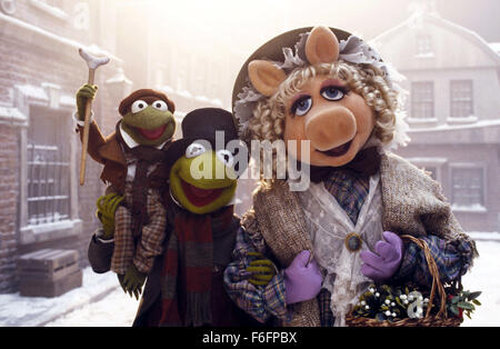 12. Juli 1992; Shepperton, UK; Eine Szene aus "The Muppet Christmas Carol". Regie: Brian Henson. Stockfoto