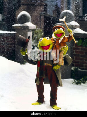 12. Juli 1992; Shepperton, UK; Eine Szene aus "The Muppet Christmas Carol". Regie: Brian Henson. Stockfoto