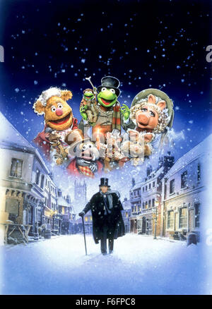 12. Juli 1992; Shepperton, UK; Schauspieler MICHAEL CAINE als Scrooge in "Muppet Christmas Carol". Regie: Brian Henson. Stockfoto