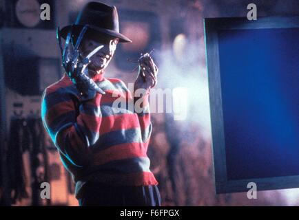 Datum der Freigabe: 13. September 1991.  FILMTITEL: Freddy ist tot: der letzte Albtraum - STUDIO: New Line Cinema. PLOT: Freddy Krueger kehrt wieder um die Träume seiner Tochter und Springwood des letzten Überlebenden Teenager zu verfolgen. Im Bild: ROBERT ENGLUND als Freddy Krueger. Stockfoto