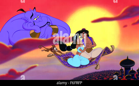 11. November 1992; Los Angeles, Kalifornien, USA; Eine Szene aus dem Film mit SCOTT WEINGER bietet die Stimme von Aladdin "Al" in "Aladdin". Stockfoto