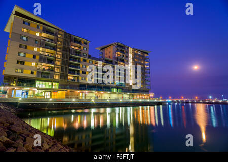 Mondaufgang in Darwin, Australien. Stockfoto