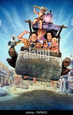 27. Mai 1994; Hollywood, Kalifornien, USA; Die wichtigsten Sie Plakatkunst für die Familie, Fantasy, Komödie "The Flintstones" unter der Regie von Brian Levant. Stockfoto