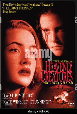 Sep 12, 1994; Christchurch, Neuseeland; Plakatkunst für die spannende Krimi-Drama "Heavenly Creatures" unter der Regie von Peter Jackson. Stockfoto
