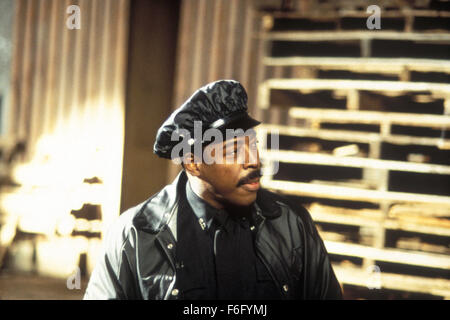 Erscheinungsdatum: 11. Mai 1994. FILMTITEL: Die Krähe. STUDIO: Miramax Filme. PLOT: Eric Draven und seine Verlobte sind auf des Teufels, eine Nacht ermordet als Handlanger des Gangsterbosses Top Dollar mutwillige Gewalttaten und Brandstiftung traditionell frönen. Eine Krähe bringt Dravens rastlose Seele zurück von den Toten, und er legt, um Rache an seinen Mördern anrichten. Im Bild: ERNIE HUDSON als Sergeant Albrecht. Stockfoto