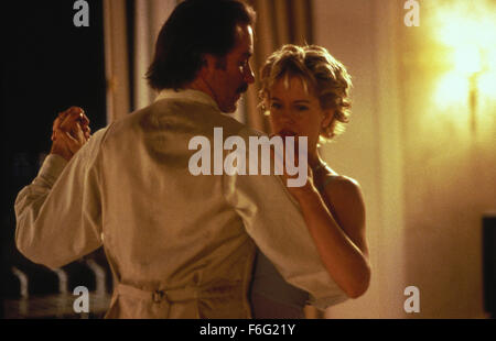 5. Mai 1995; Paris, Frankreich; Schauspielerin MEG RYAN Stars wie Kate und KEVIN KLINE als Luc in Lawrence Kasdan Regie romantische Komödie, "French Kiss". Stockfoto