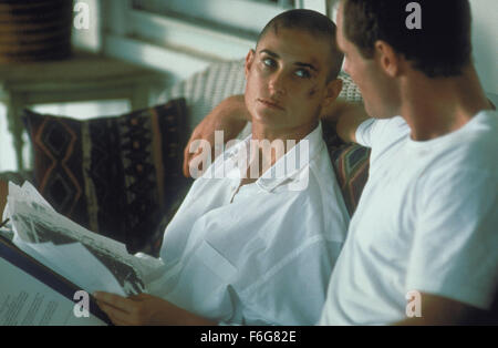 22. August 1997; Jackonsville, FL, USA; 22. August 1997; Jackonsville, FL, USA; Schauspielerin DEMI MOORE als Lt.Jordan O'Niell in "GI Jane" Stockfoto