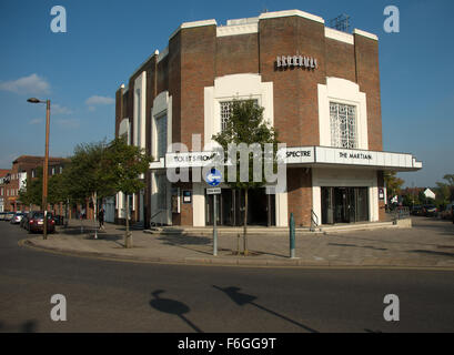 Letchworth Garden City Art Deco Kino Hertfordshire England Stockfoto