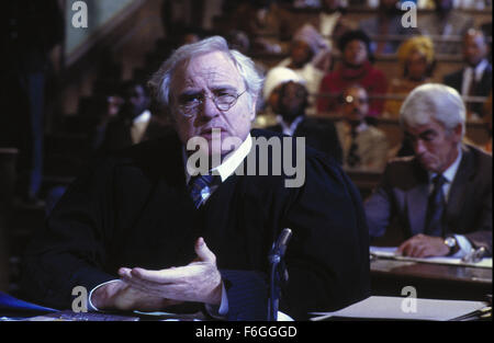 Sep 20, 1999; Iver Heath, Buckinghamshire, England; Schauspieler MARLON BRANDO Stars wie Ian McKenzie in Euzhan Palcy geleitet Drama, "A White Trockenzeit." Stockfoto