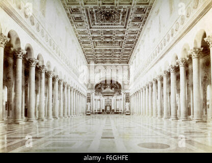 Im Inneren der Chiesa di San Paolo in Rom, Italien Stockfoto