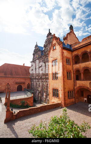 Innenteil des Heidelberger Schloss im Sommer Stockfoto