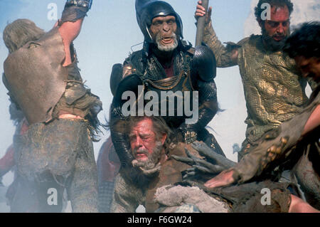 26. Juli 2001; Hollywood, Kalifornien, USA; Szene aus dem Sci-Fi, Action, Abenteuer '' Planet of the Apes"unter der Regie von Tim Burton. Stockfoto