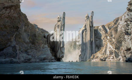 12. Dezember 2001; Hollywood, Kalifornien, USA; Bild aus dem ersten Film in der epischen Trilogie "Herr der Ringe: die Gefährten", unter der Regie von Peter Jackson. Stockfoto