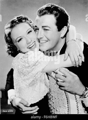 1938, Filmtitel: BROADWAY MELODY OF 1938, Regie: ROY DEL RUTH, Studio: MGM, abgebildet: ROY DEL RUTH, ELEANOR POWELL, Romantik. (Bild Kredit: SNAP) Stockfoto