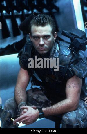 Filmtitel 1986: ALIENS, Regie: JAMES CAMERON, im Bild: MICHAEL BIEHN. (Bild Kredit: SNAP) Stockfoto