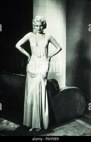 1930, film Title: HELLS ANGELS, Regisseur: HOWARD HUGHES, Studio: UA, im Bild: JEAN HARLOW. (Bild Kredit: SNAP) Stockfoto