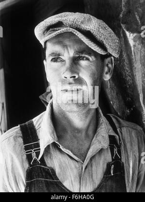 1940, Filmtitel: Früchte des Zorns, Regie: JOHN FORD, Studio: FOX, abgebildet: HENRY FONDA. (Bild Kredit: SNAP) Stockfoto