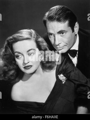 1950, Filmtitel: ALL ABOUT EVE, Regie: JOSEPH L MANKIEWICA, Studio: FOX, im Bild: BETTE DAVIS, Mann & Frau, JOSEPH L MANKIEWICA, verheiratete Paare. (Bild Kredit: SNAP) Stockfoto