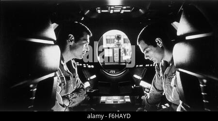 1969, Filmtitel: 2001: eine Odyssee im Weltraum, Regie: STANLEY KUBRICK, Studio: MGM, abgebildet: KEIR DULLEA, STANLEY KUBRICK. (Bild Kredit: SNAP) Stockfoto