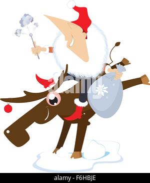 Frohes neues Jahr und Weihnachten Stock Vektor