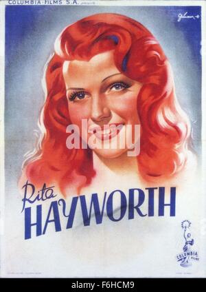 1946, Filmtitel: GILDA, Regie: CHARLES VIDOR, Studio: COLUMBIA, im Bild: RITA HAYWORTH. (Bild Kredit: SNAP) Stockfoto