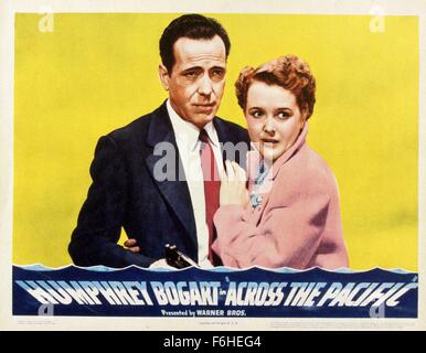 1942, Filmtitel: über den Pazifik, Regie: JOHN HUSTON, Studio: WARNER, abgebildet: MARY ASTOR, HUMPHREY BOGART. (Bild Kredit: SNAP) Stockfoto