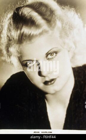 1930, film Title: HELLS ANGELS, Regisseur: HOWARD HUGHES, im Bild: JEAN HARLOW. (Bild Kredit: SNAP) Stockfoto