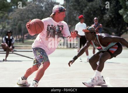 1992, Filmtitel: weiße Männer können nicht springen, Regie: RON SHELTON, Studio: FOX, im Bild: BASKETBALL, WOODY HARRELSON, RON SHELTON, WESLEY SNIPES. (Bild Kredit: SNAP) Stockfoto