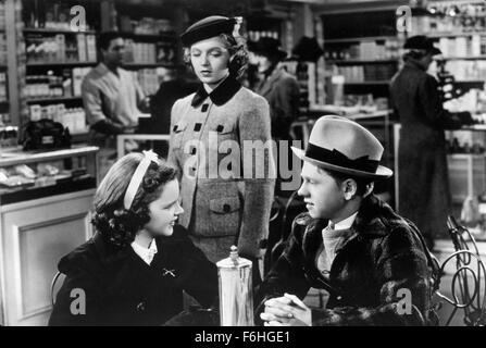 1938, Filmtitel: Liebe findet ANDY HARDY, Regie: GEORGE B SEITZ, Studio: MGM, abgebildet: JUDY GARLAND, MICKEY ROONEY, GEORGE B SEITZ. (Bild Kredit: SNAP) Stockfoto