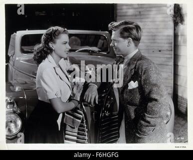 1941, Filmtitel: Leben beginnt für ANDY HARDY, Regie: GEORGE B SEITZ, Studio: MGM, abgebildet: JUDY GARLAND, MICKEY ROONEY. (Bild Kredit: SNAP) Stockfoto