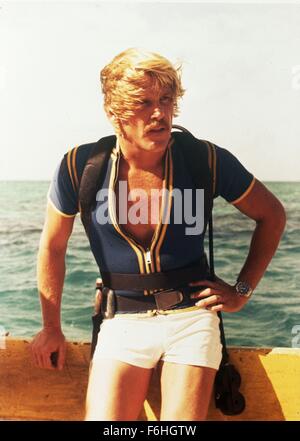 1977, Filmtitel: DEEP, Regie: PETER YATES, abgebildet: NICK NOLTE, Tauchausrüstung, SPORT. (Bild Kredit: SNAP) Stockfoto