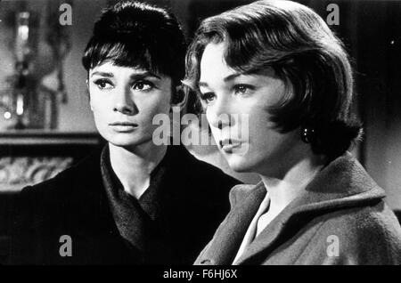 1962, Filmtitel: INFAM, Regie: WILLIAM WYLER, Studio: UA, im Bild: 1962, AUDREY HEPBURN, SHIRLEY MacLAINE, betreffen. (Bild Kredit: SNAP) Stockfoto