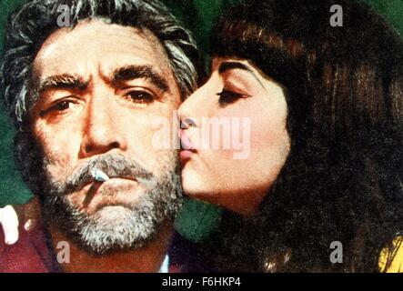 1964, Filmtitel: Zorbas der Grieche, Regie: MICHAEL CACOYANNIS, abgebildet: ELENI ANOUSAKI, MICHAEL CACOYANNIS. (Bild Kredit: SNAP) Stockfoto