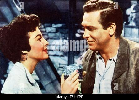 1953, Filmtitel: RIDE, VAQUERO!, Regie: JOHN FARROW, Studio: MGM, Bild: JOHN FARROW, AVA GARDNER. (Bild Kredit: SNAP) Stockfoto