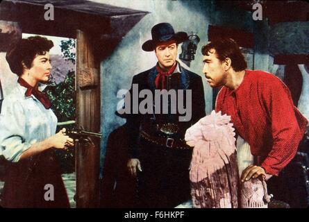 1953, Filmtitel: RIDE, VAQUERO!, Regie: JOHN FARROW, Studio: MGM, Bild: JOHN FARROW, AVA GARDNER, ANTHONY QUINN. (Bild Kredit: SNAP) Stockfoto