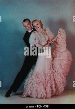 1936, Filmtitel: SWING TIME, Regie: GEORGE STEVENS, Studio: RKO, im Bild: FRED ASTAIRE, GINGER ROGERS. (Bild Kredit: SNAP) Stockfoto