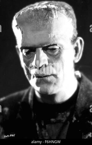 1935, Filmtitel: Braut von FRANKENSTEIN, Regie: JAMES WHALE, Studio: UNIV, abgebildet: FRANKENSTEIN, BORIS KARLOFF. (Bild Kredit: SNAP) Stockfoto