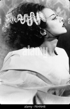 1935, Filmtitel: Braut von FRANKENSTEIN, Regie: JAMES WHALE, abgebildet: FRANKENSTEIN, ELSA LANCHESTER. (Bild Kredit: SNAP) Stockfoto